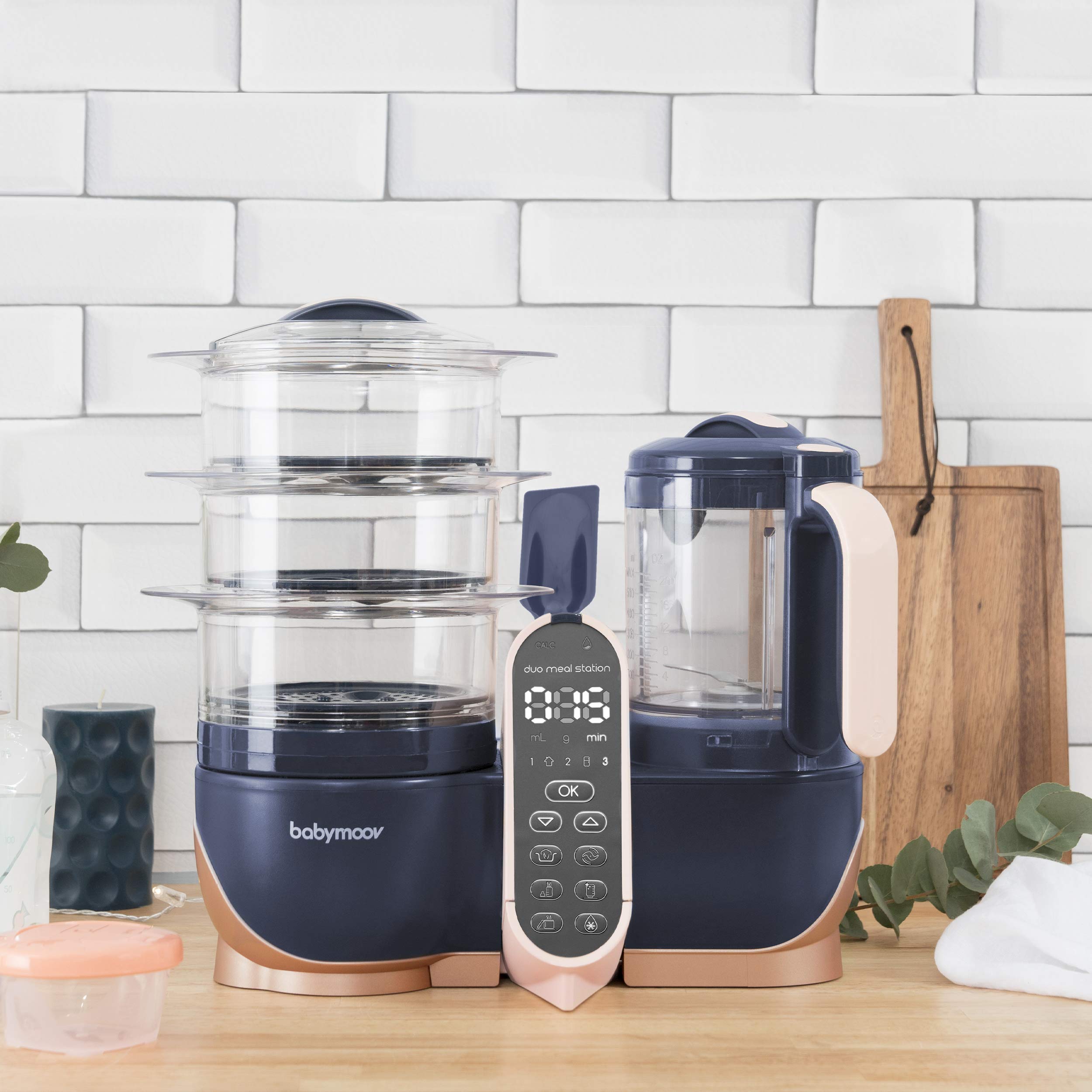 Baby Food Maker & Storage Bundle – Duo Meal Station XL 6-in-1 Steamer Blender