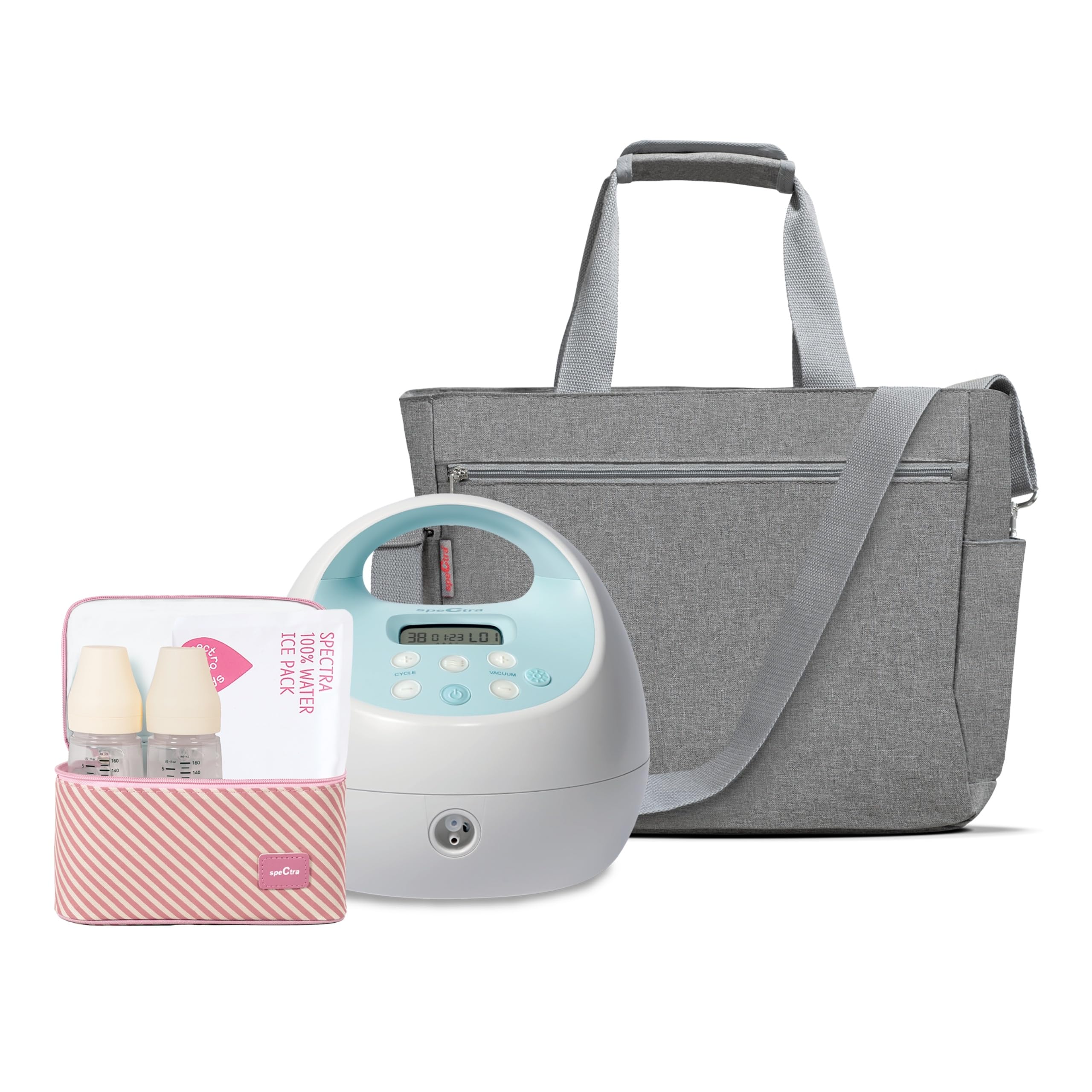 S1 Plus Electric Breast Milk Pump with Tote Bag, Breast Milk Bottles and Cooler