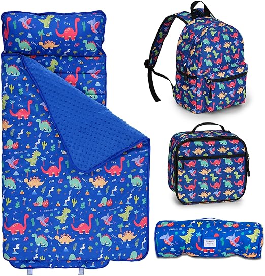 Mat with Matching Backpack & Lunchbox, Kids Sleeping Bag with Removable