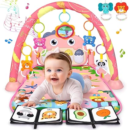 Baby Gym Play Mats Baby Toys Tummy Time Mat Musical Activity Center