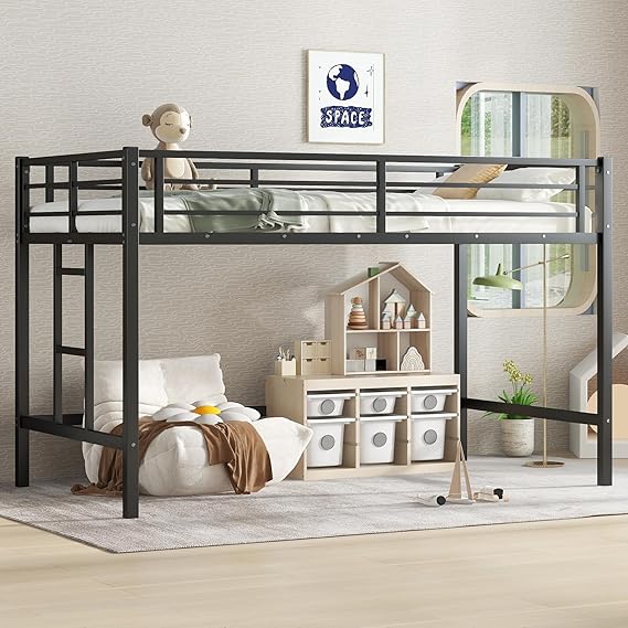 Twin Size Low Loft Bed for Kids,Kids Loft Bed Twin Size