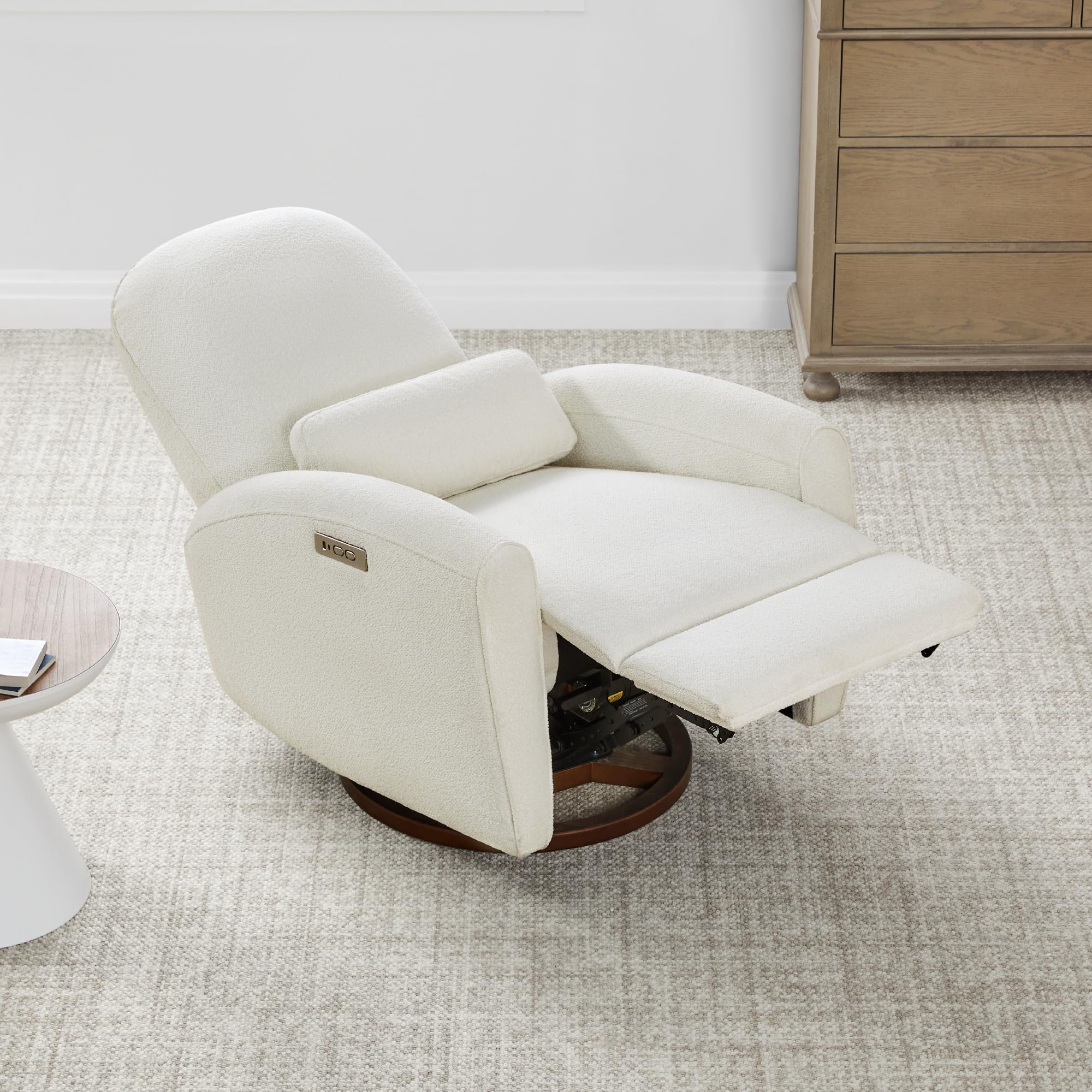 Power Recliner Chair with Swivel & USB Charging