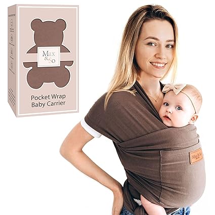Baby Wrap Carrier - Premium Cotton Baby Carrier Wrap for Newborn to Toddler