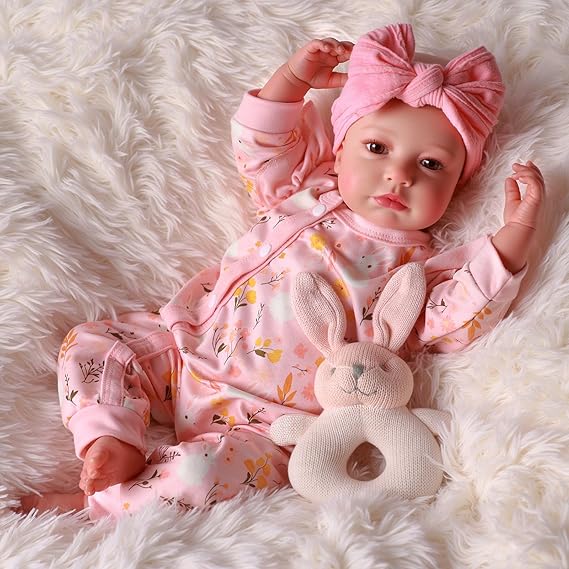 Reborn Baby Dolls - 20-inch Cute Soft Vinyl Realistic Baby Doll Real Life Baby Dolls