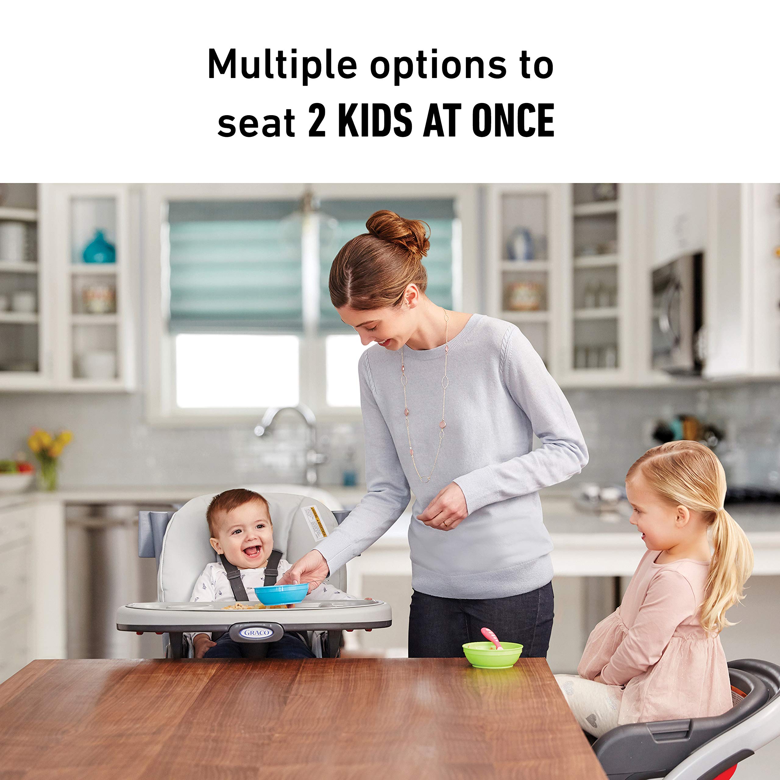 Graco Blossom 6 in 1 Convertible High Chair, Redmond, Infant Highchair