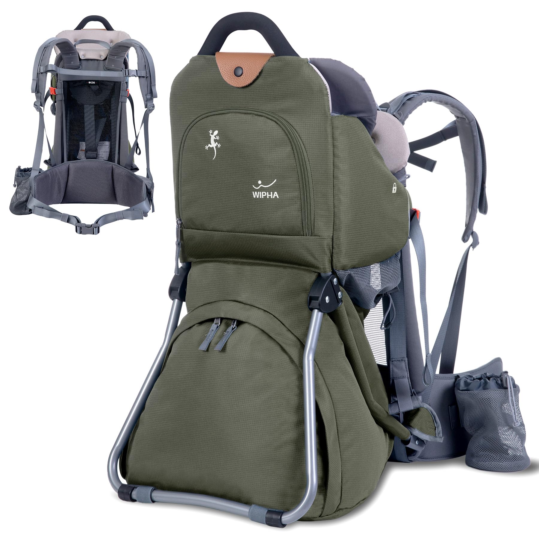 Baby Backpack Carrier, Comfort Toddler Carrier Hiking Backpack with Canopy