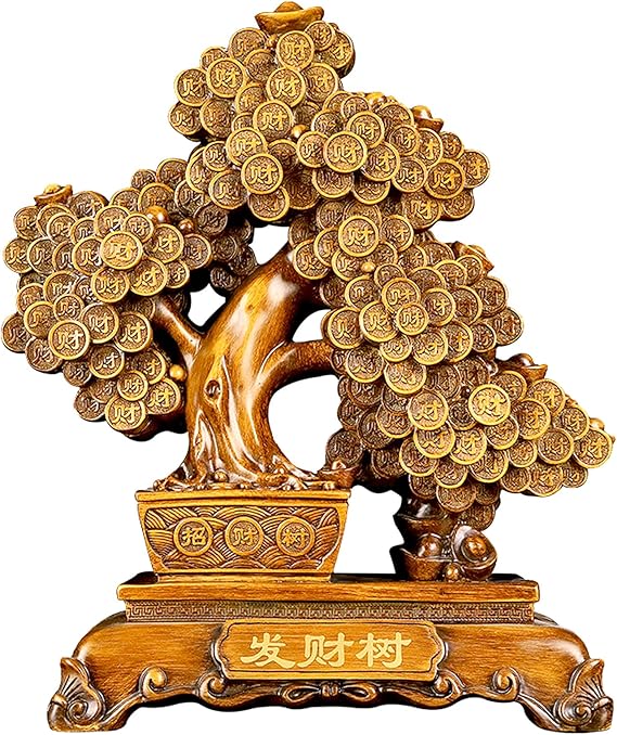 Top Resin Money Tree, Artificial Bonsai Tree, Handcrafted