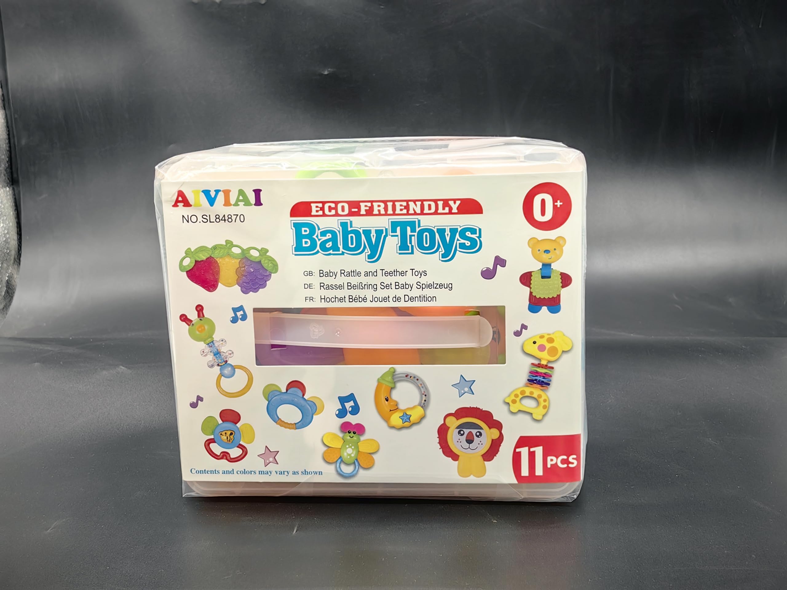 Baby Toys 0-6 Months Infant Toys 0-3 Months Infant Rattles Baby Rattle Teether Toy Set