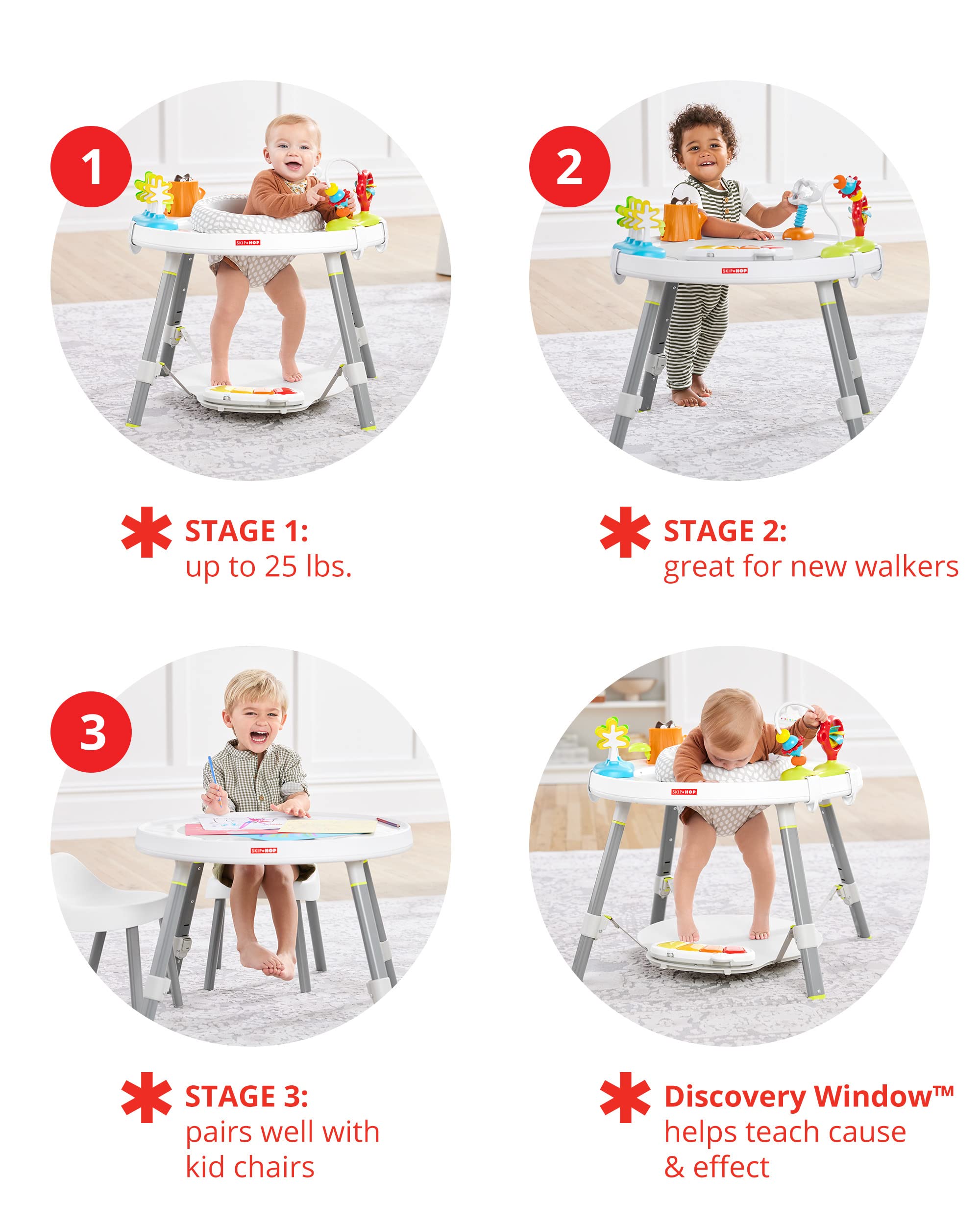 Expandable Baby Play Yard & Activity Center with 3-Stage Functionality