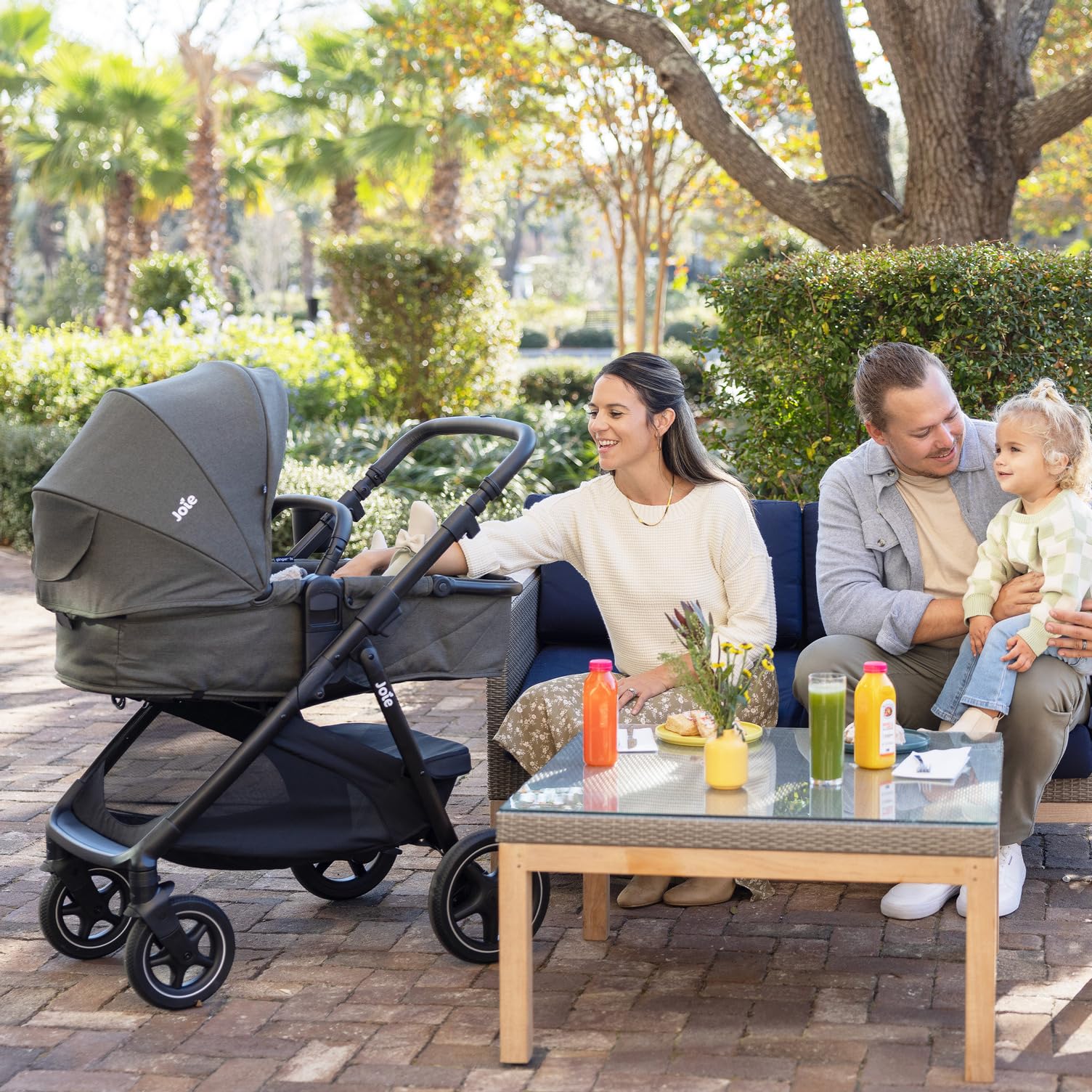 4-in-1 One-Hand Pramette Stroller - Convertible Pramette & Stroller