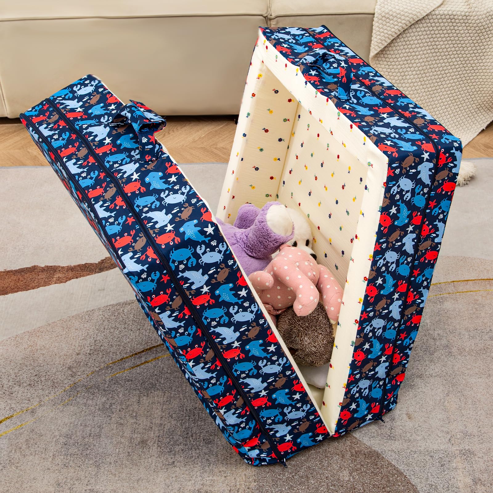 Portable Foldable Toddler Travel Bed with Washable Cover