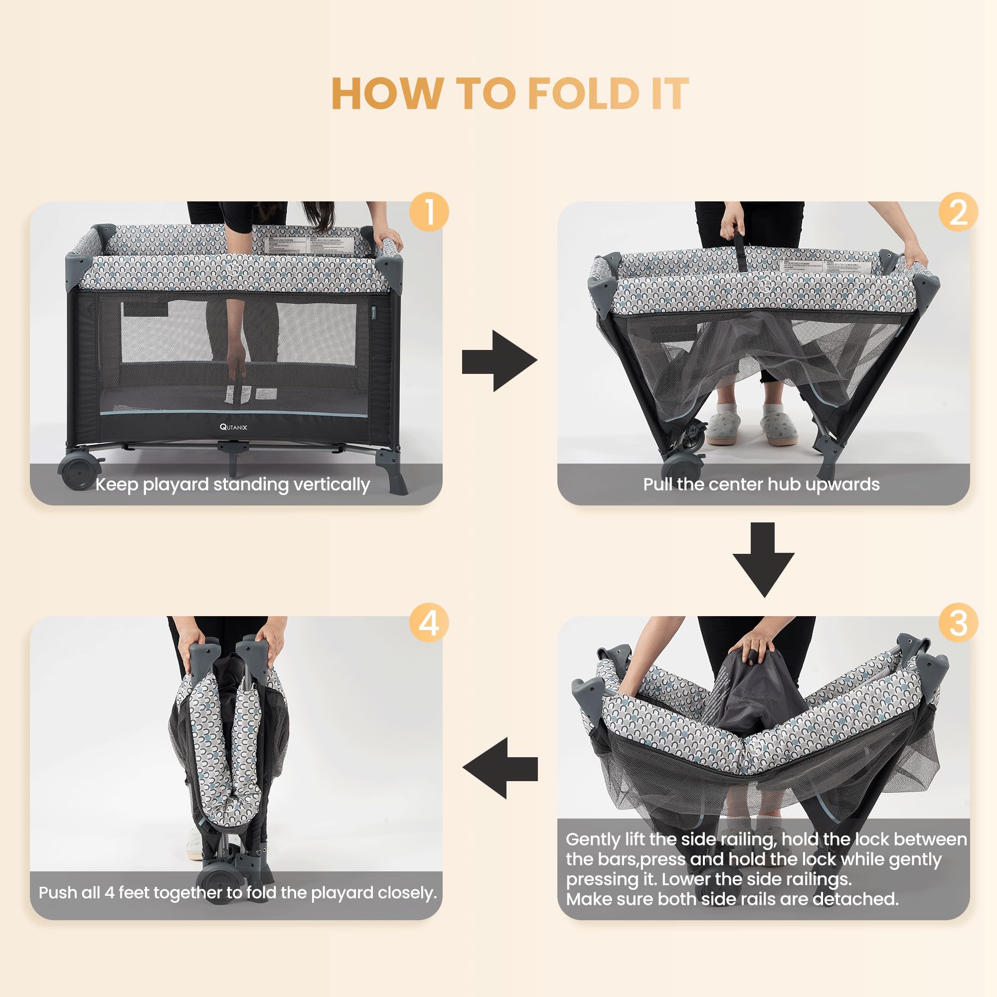 5-in-1 Pack and Play with Bassinet and Changing Table