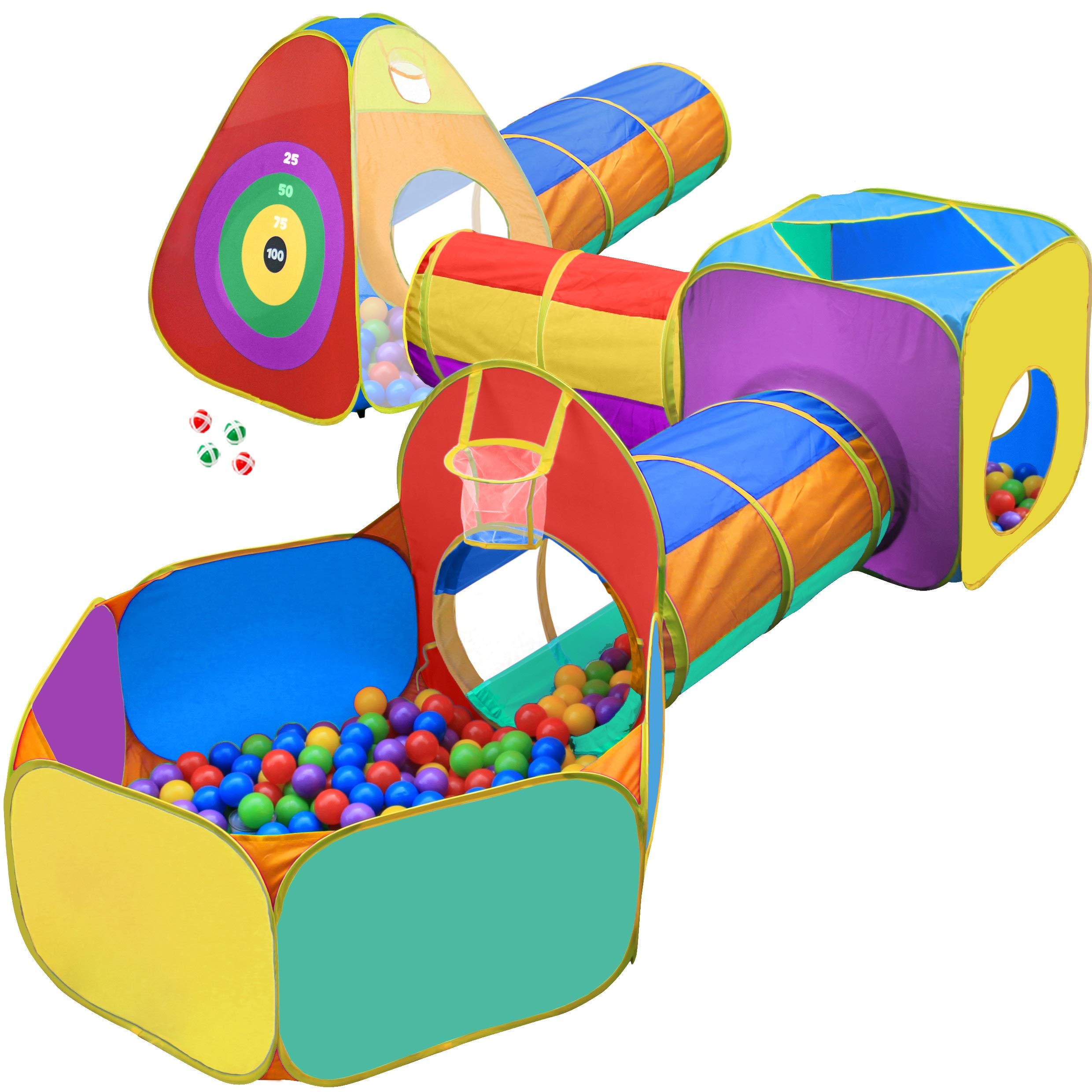 Gift for Toddler Boys & Girls, Ball Pit, Play Tent and Tunnels for Kids