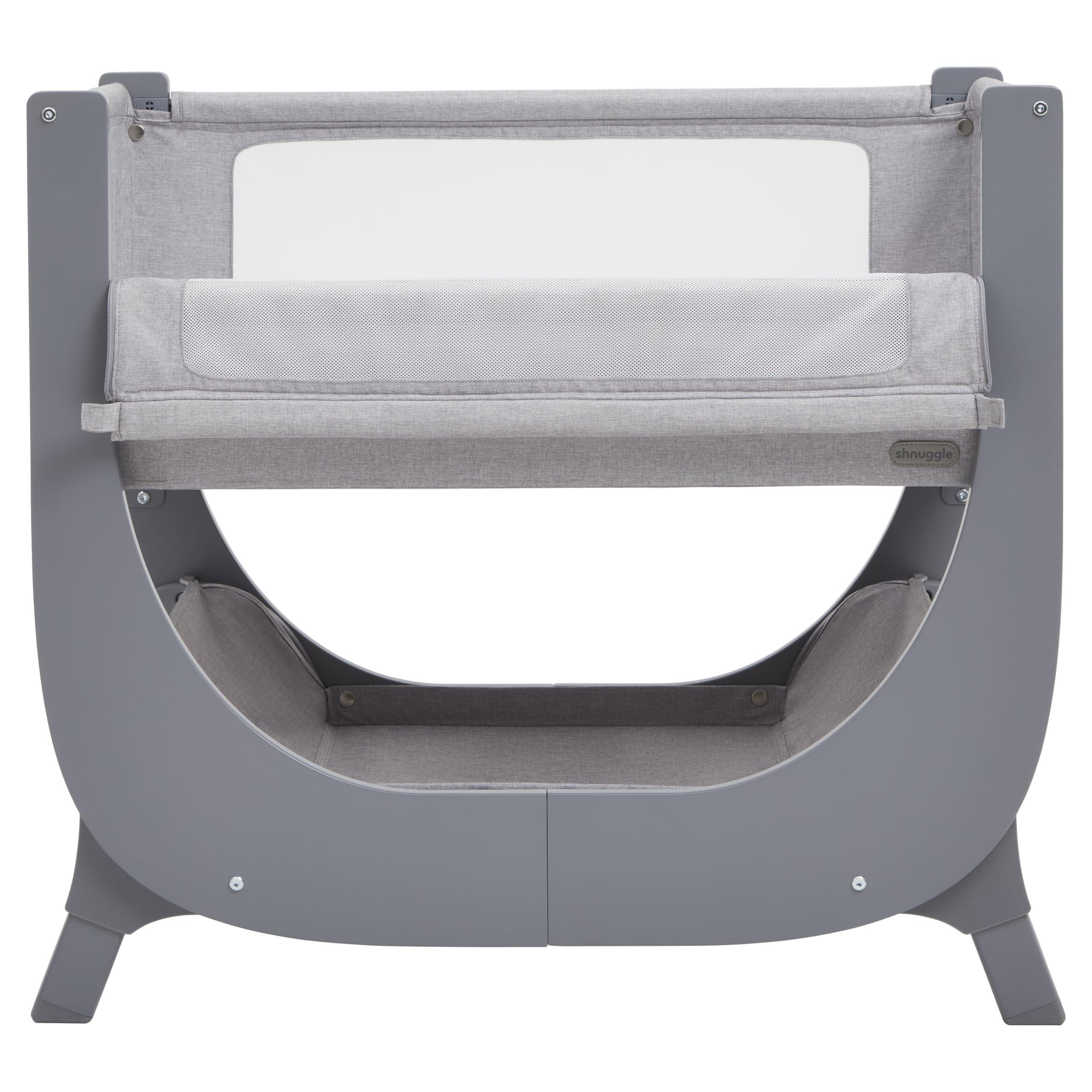 Bedside Infant Bassinet with Breathable Mesh Sides and Adjustable Height