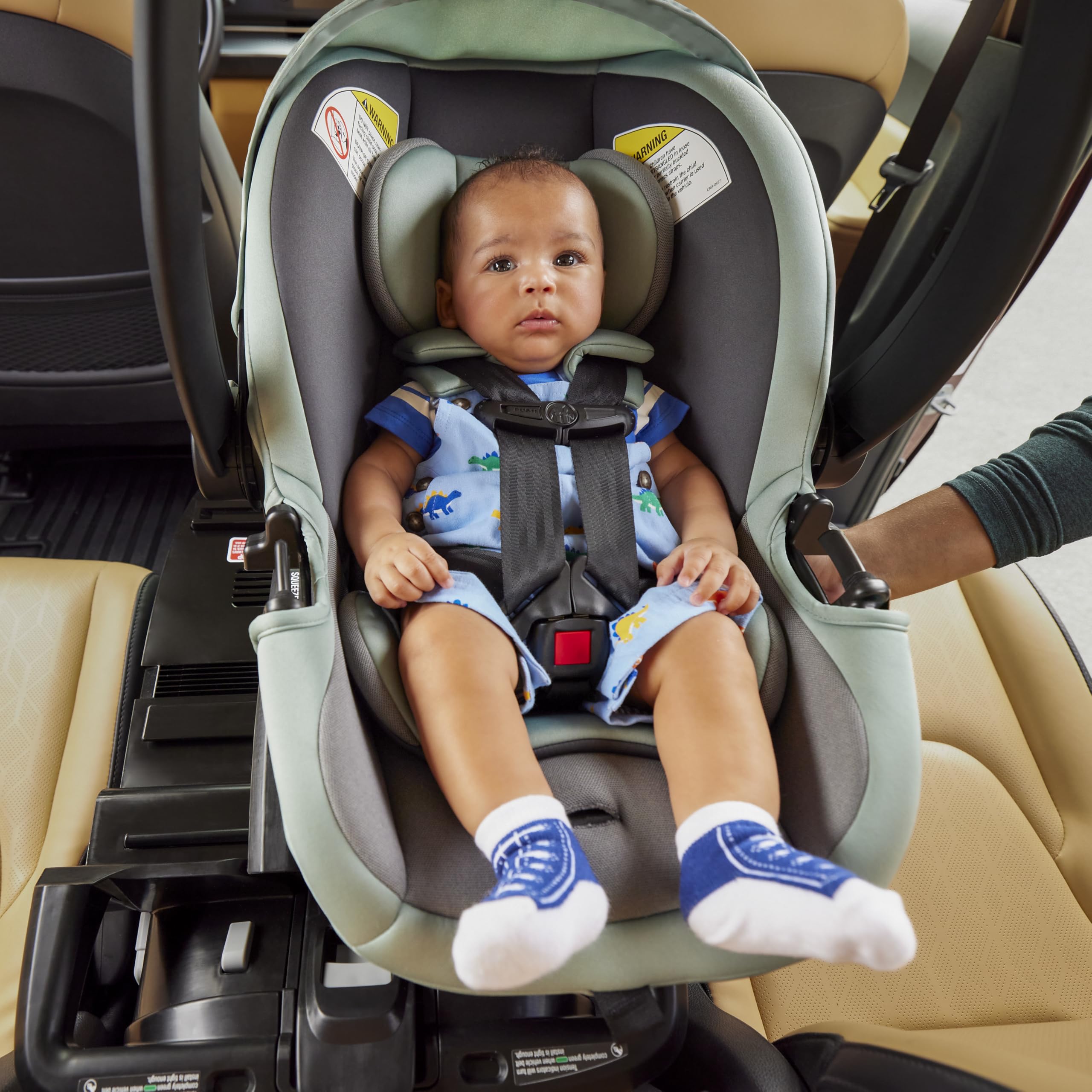 Slide DLX Infant Car Seat w/SafetySlide™ Base, Easy-Install Rigid