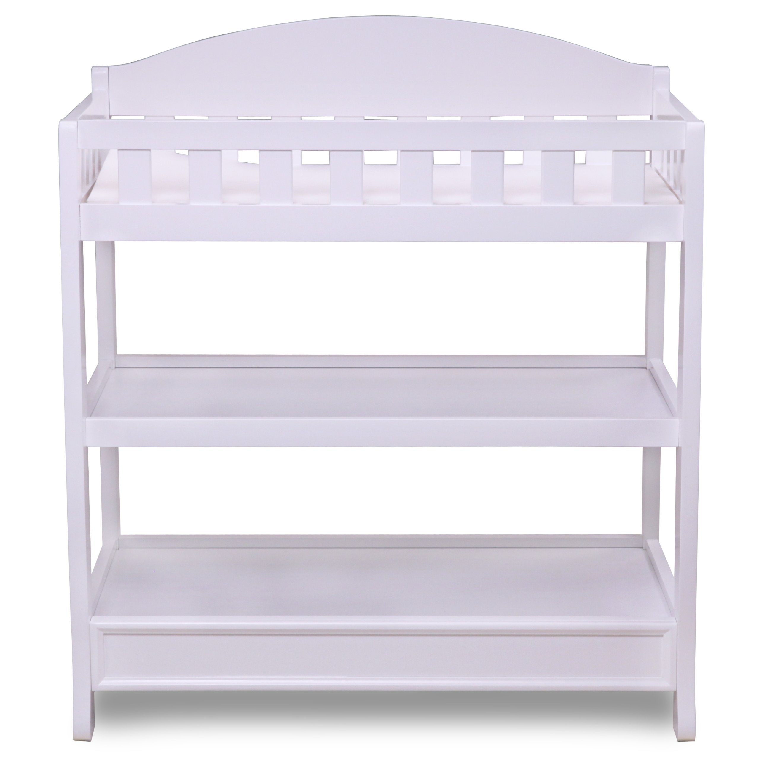 Infant Changing Table with Pad and Storage Shelves
