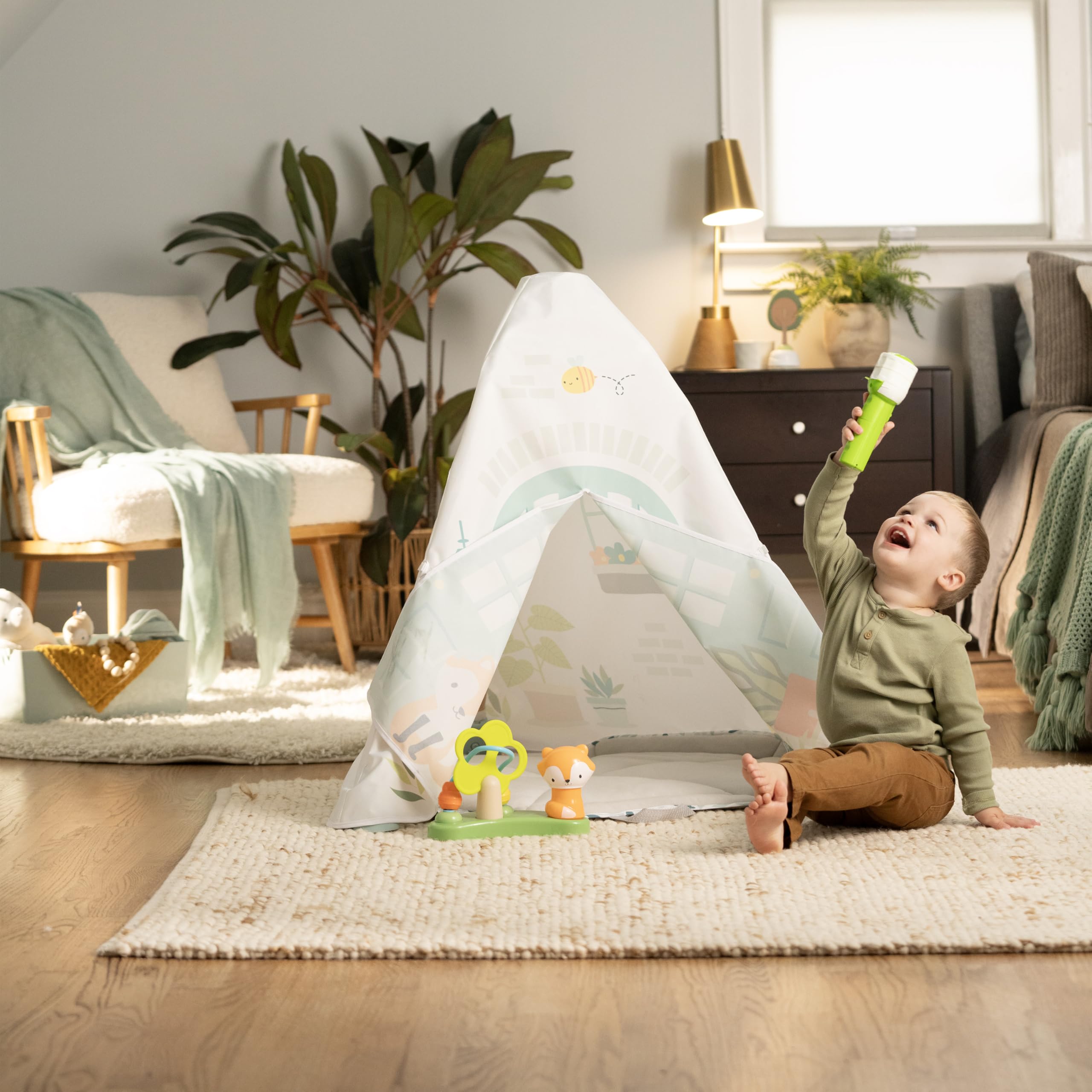 Ingenuity Tummy-to-Toes 6-in-1 Milestone Center, Play Gym, Foldable Mat