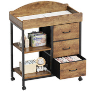 Changing Table Dresser, Baby Dresser with 3 Drawers