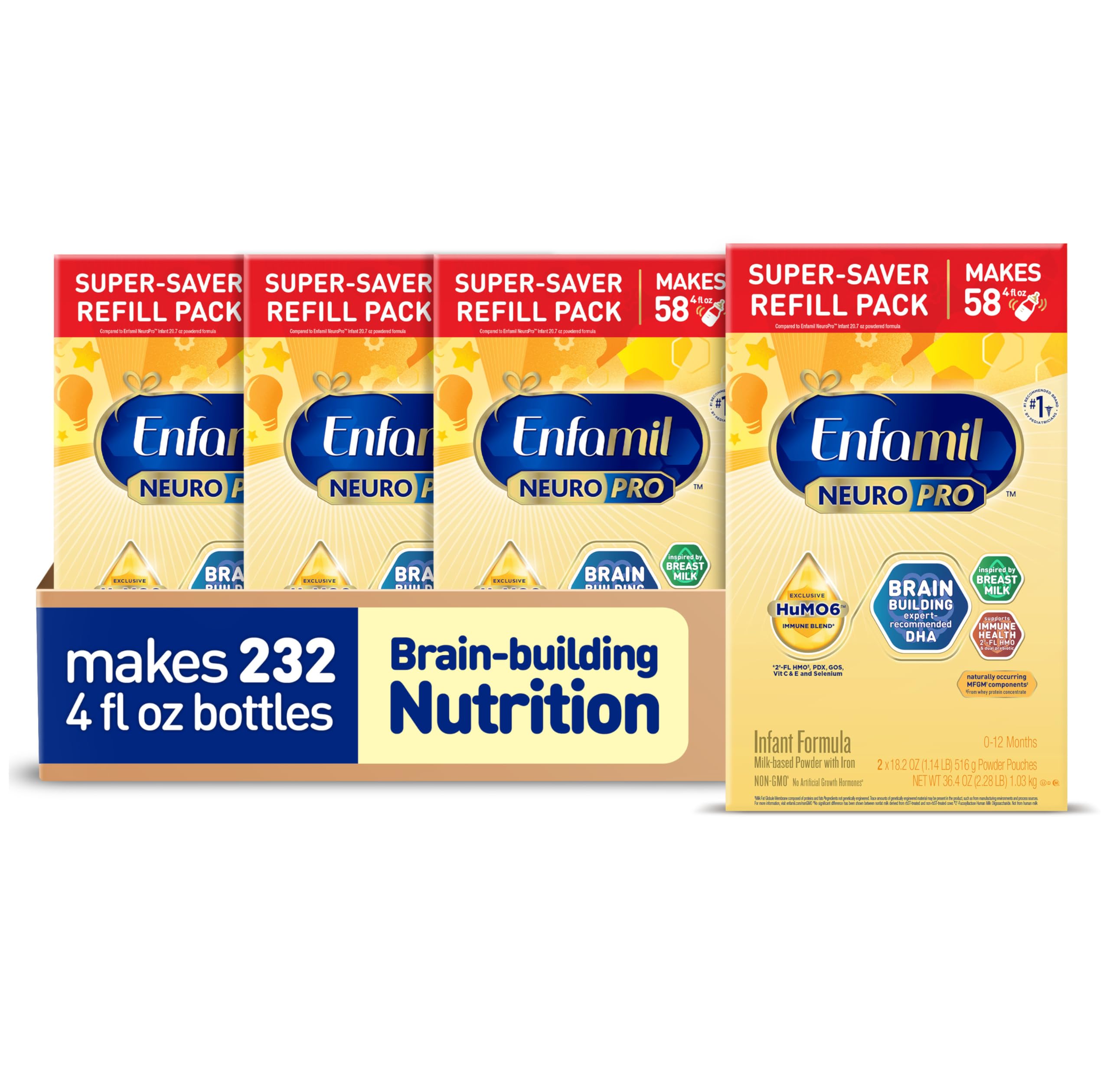 NeuroPro Baby Formula, MFGM* 5-Year Benefit, Expert-Recommended Brain-Building