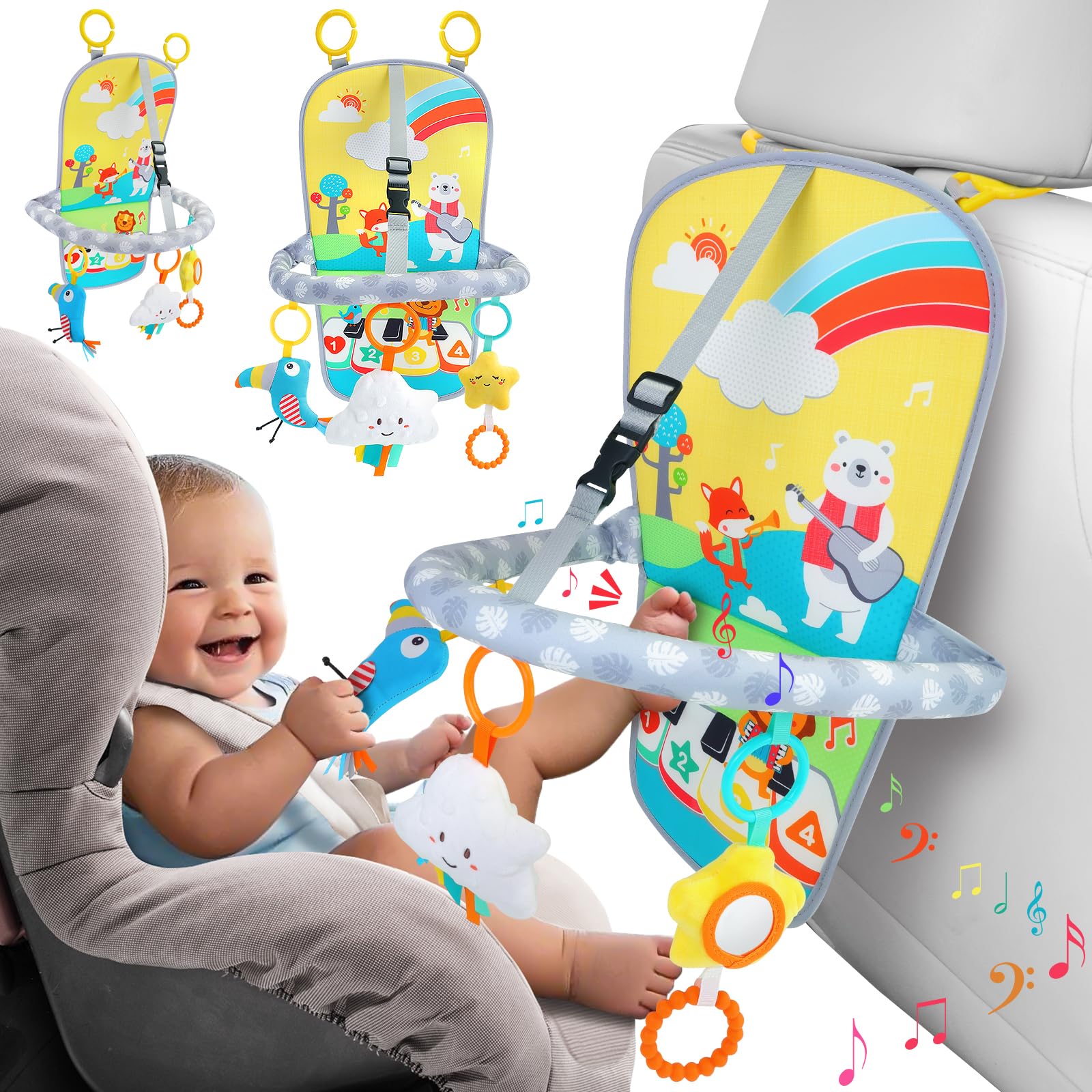Car Seat Toys for 6-12 Months Babies,Infants Carseat Toy
