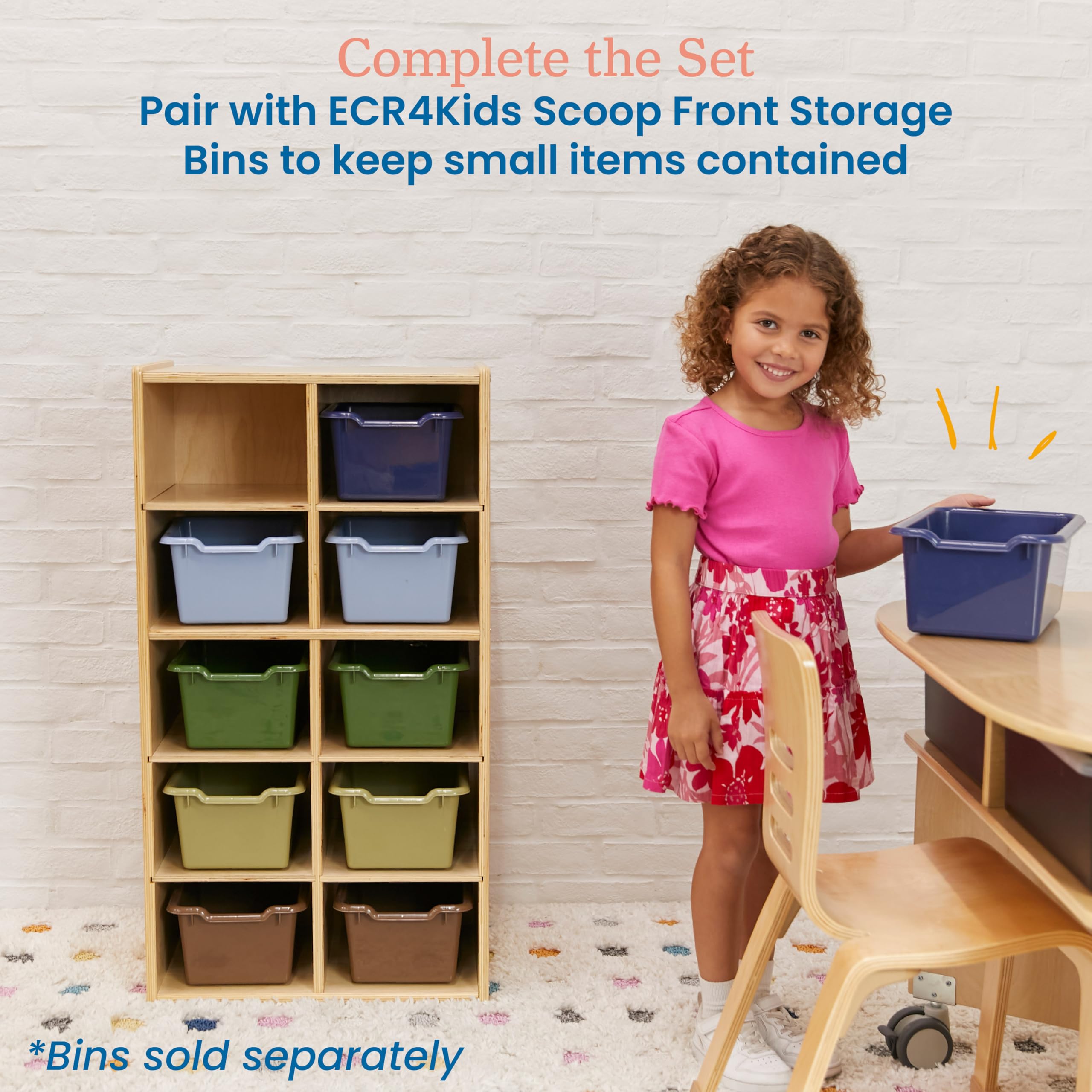 10 Cubby Storage Cabinet for Classroom Organization