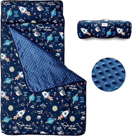 Nap Mat, Rollup Design Kid Sleeping Mat with Removable