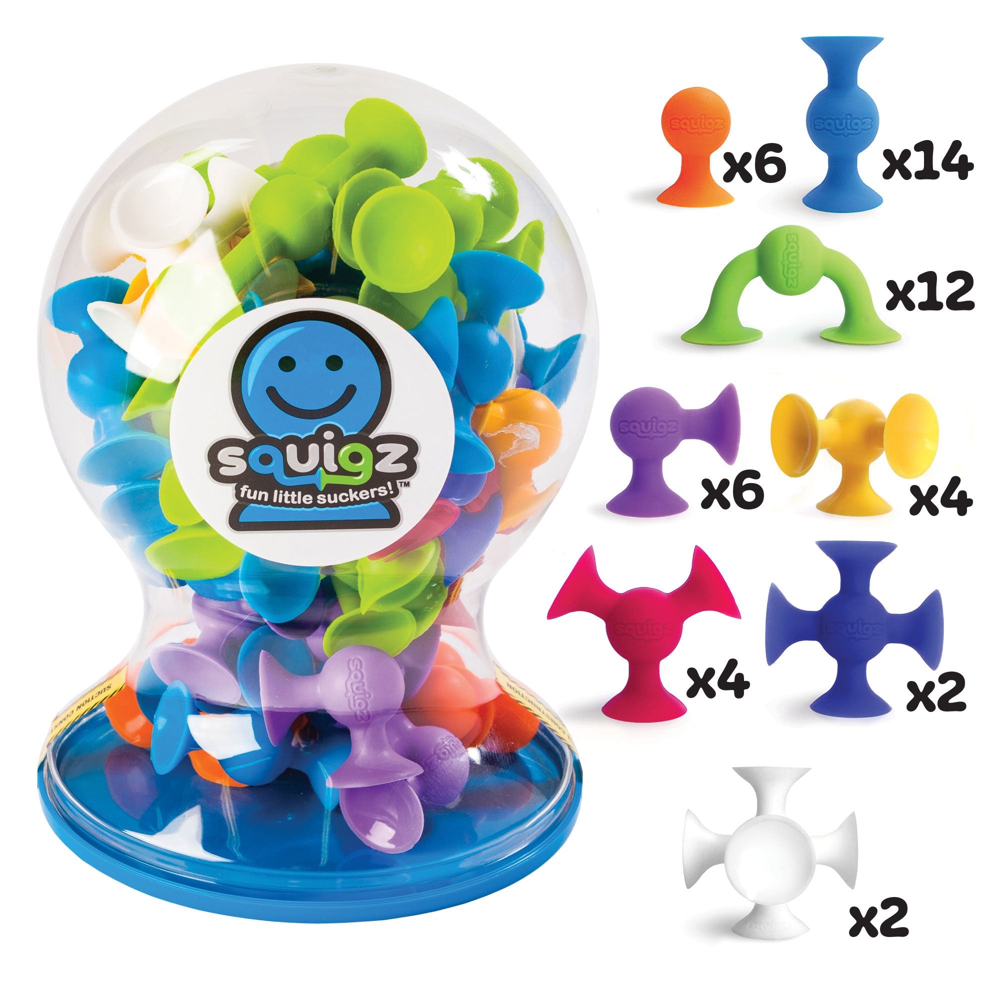 Toys Squigz Deluxe Set - 50-Piece Suction Construction Toys