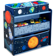 Space Adventures Design & Store 6 Bin Toy Storage Organizer - Greenguard Gold Certified