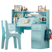 Kids Desk and Chair Set,Kids Study Desk with 3-Color Lights