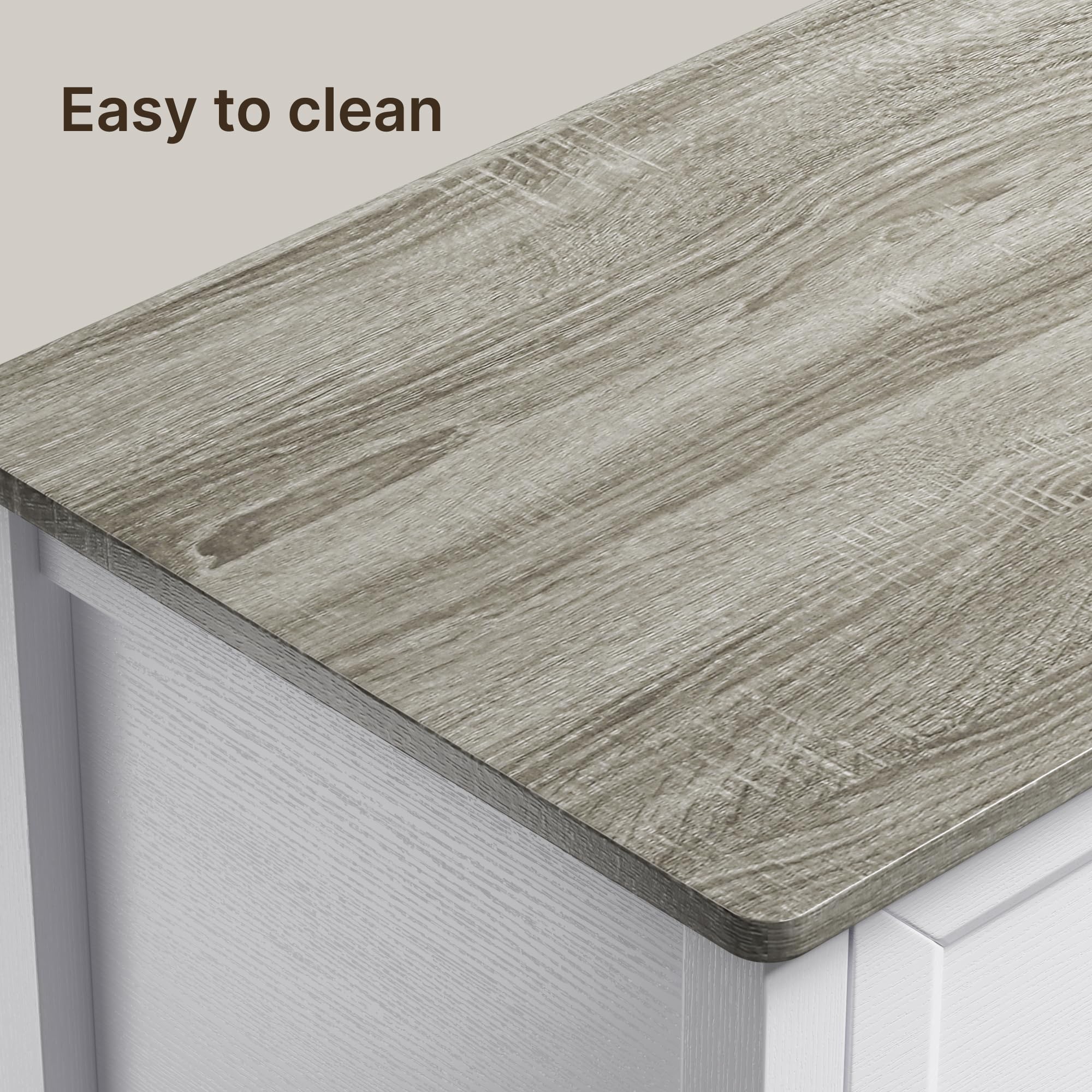 6 Drawer Dresser with Metal Handles