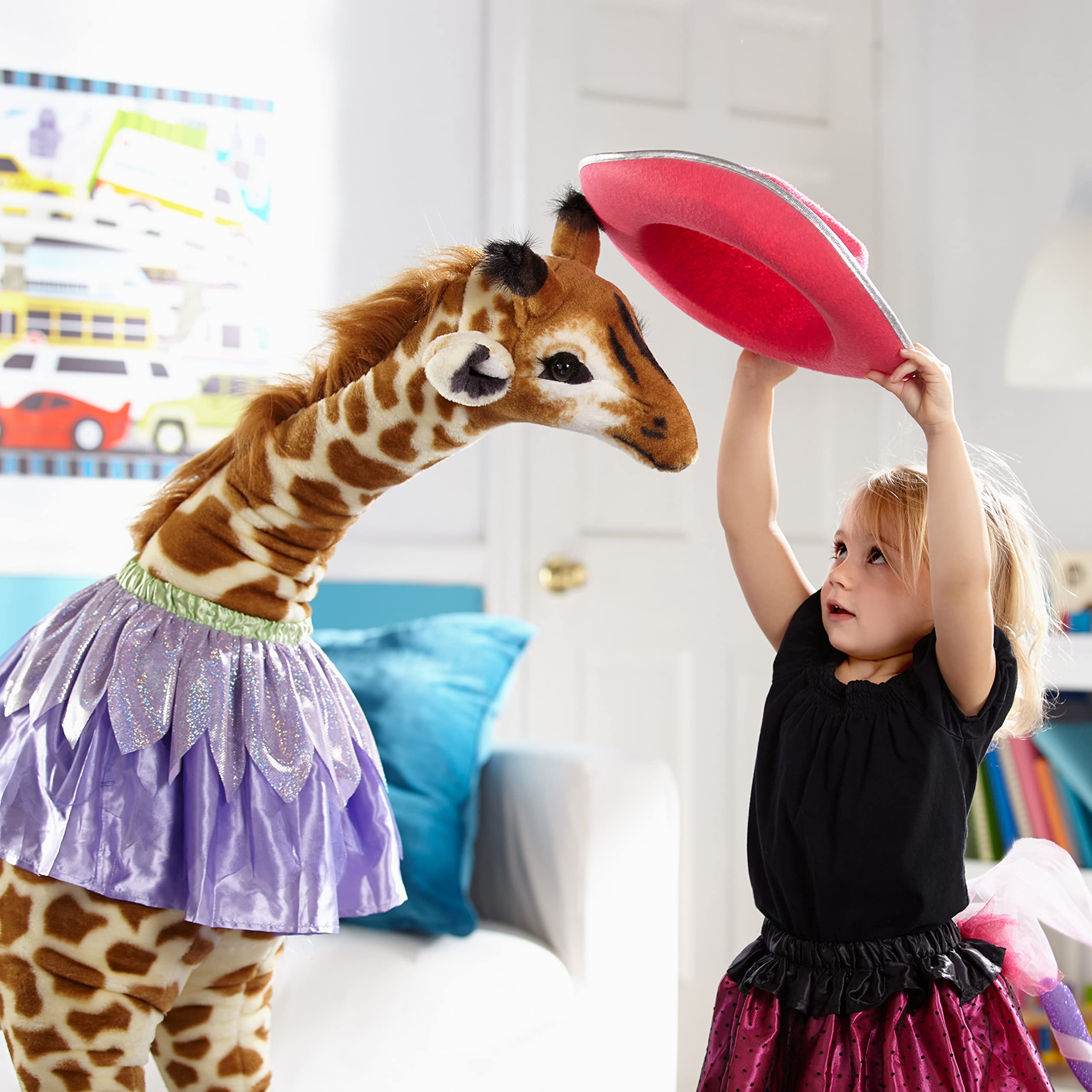 Giant Giraffe - Lifelike Stuffed Animal (Over 4 feet Tall)