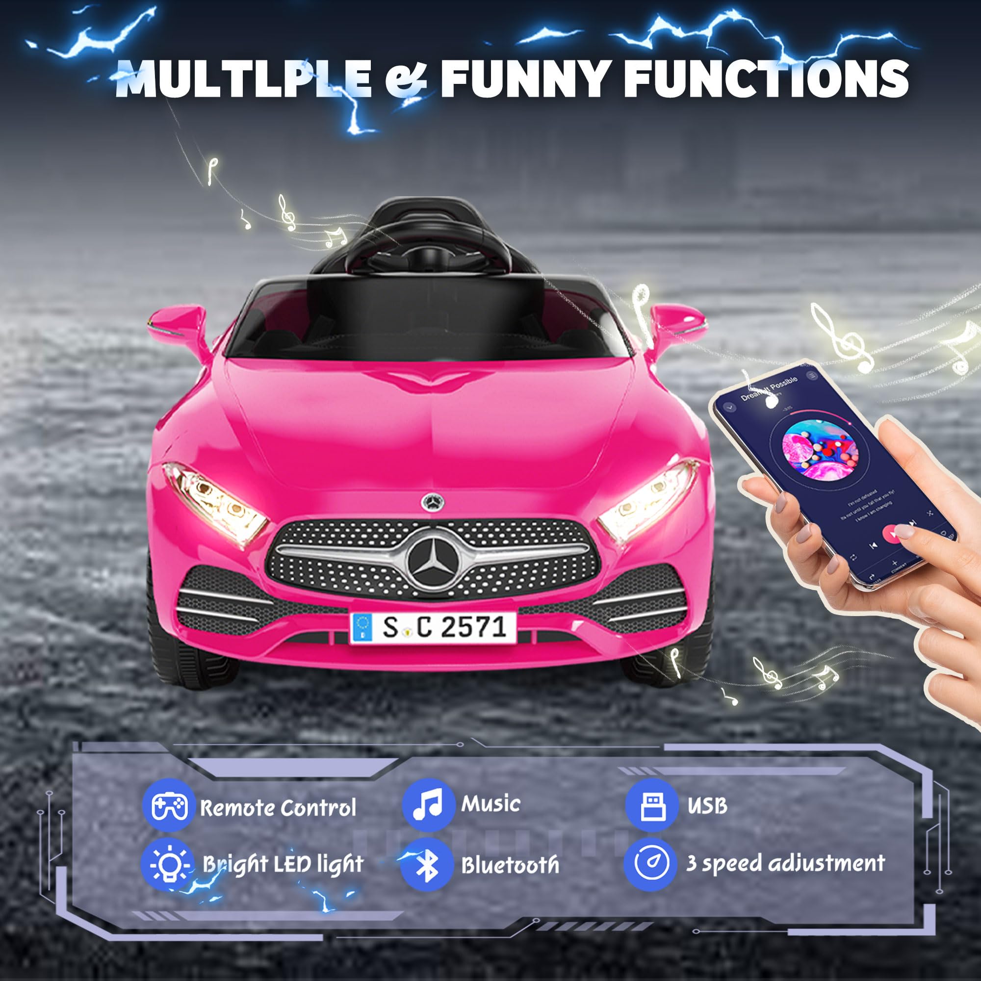 Mercedes-Benz CLS 350 12V Ride On Car for Kids with Remote Control