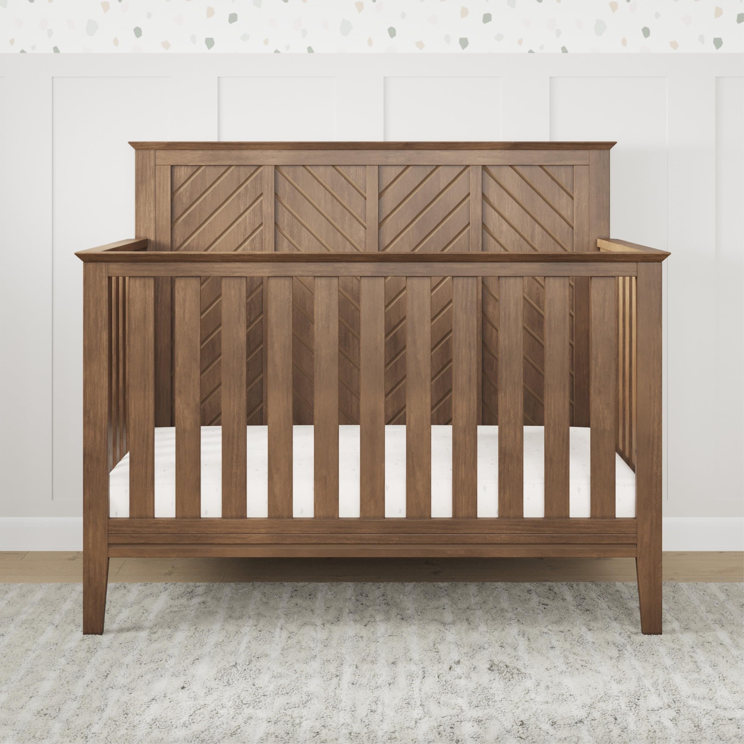 4-in-1 Convertible Crib Dresser Chest Nursery Set