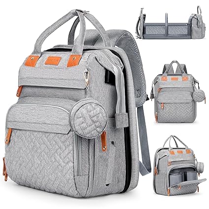 Diaper Bag, with Diaper Changing Station, Multi-functional Large-capacity