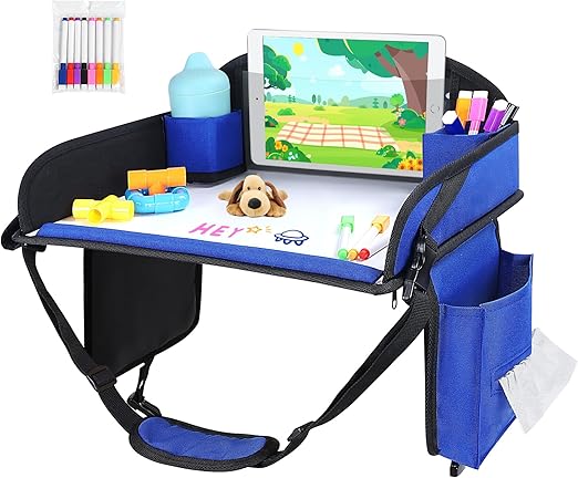 Kids Travel Tray, Travel Tray For Kids Car Seat, Toddler Road Trip Essentials