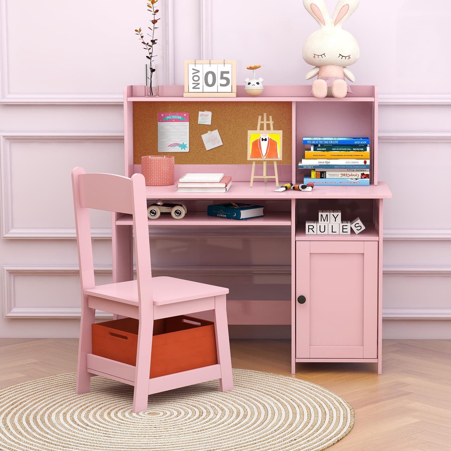 Toddler Table and Chair Set with Storage