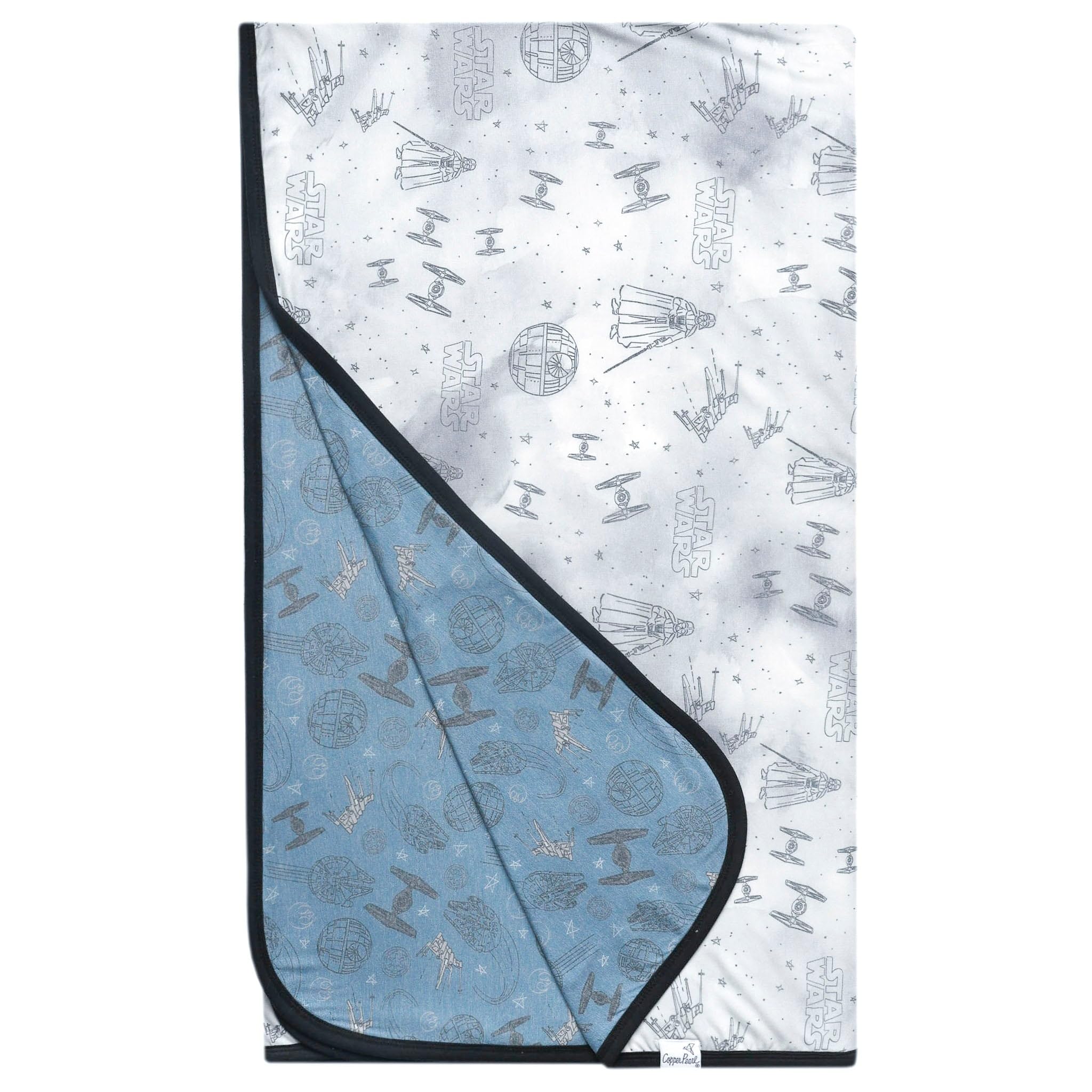 Jumbo Premium Knit 3 Layer Stretchy Throw Blanket "Empire" by Copper Pearl