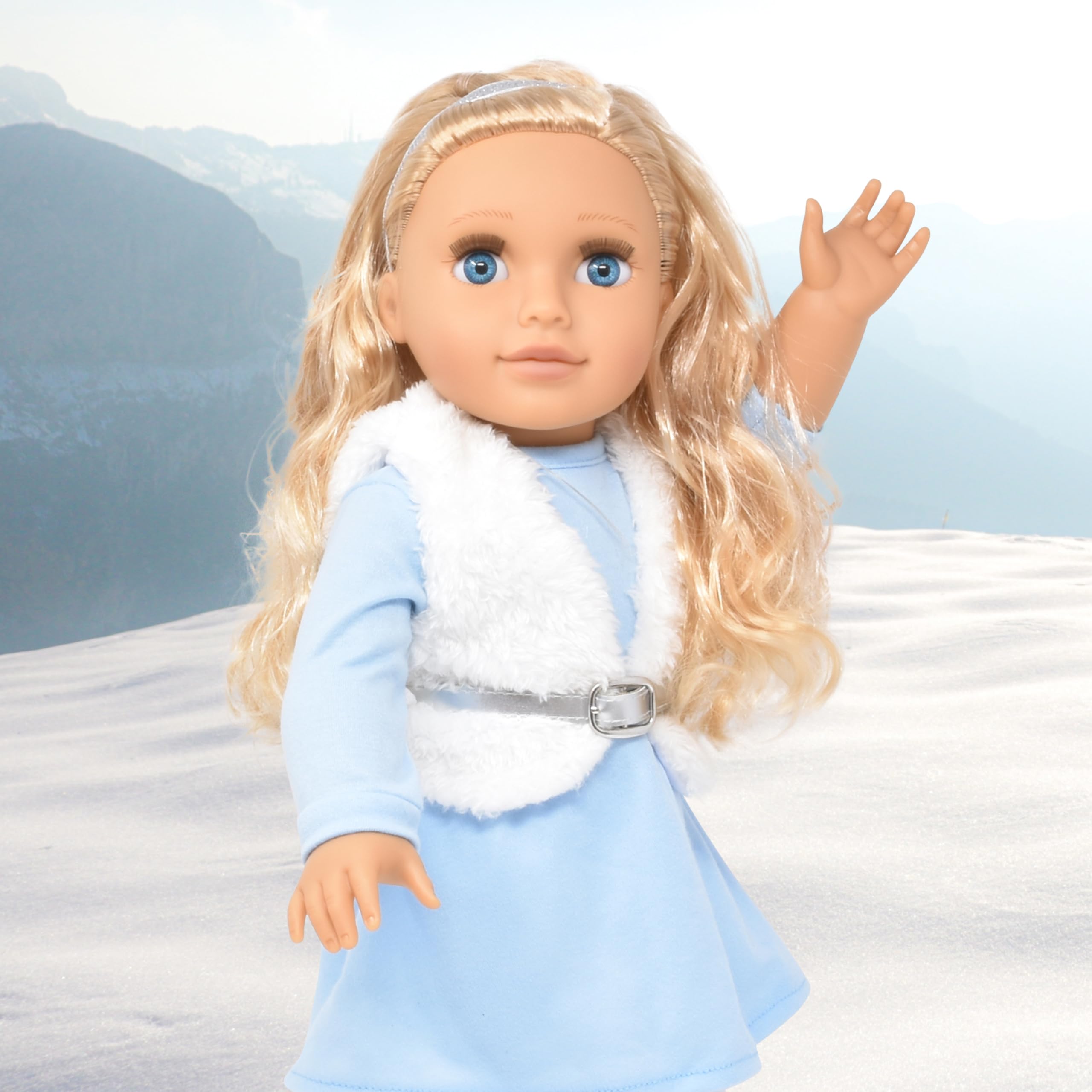 18 Inch Girl Doll with Clothes Set in Gift Box, Fashion Princess Doll