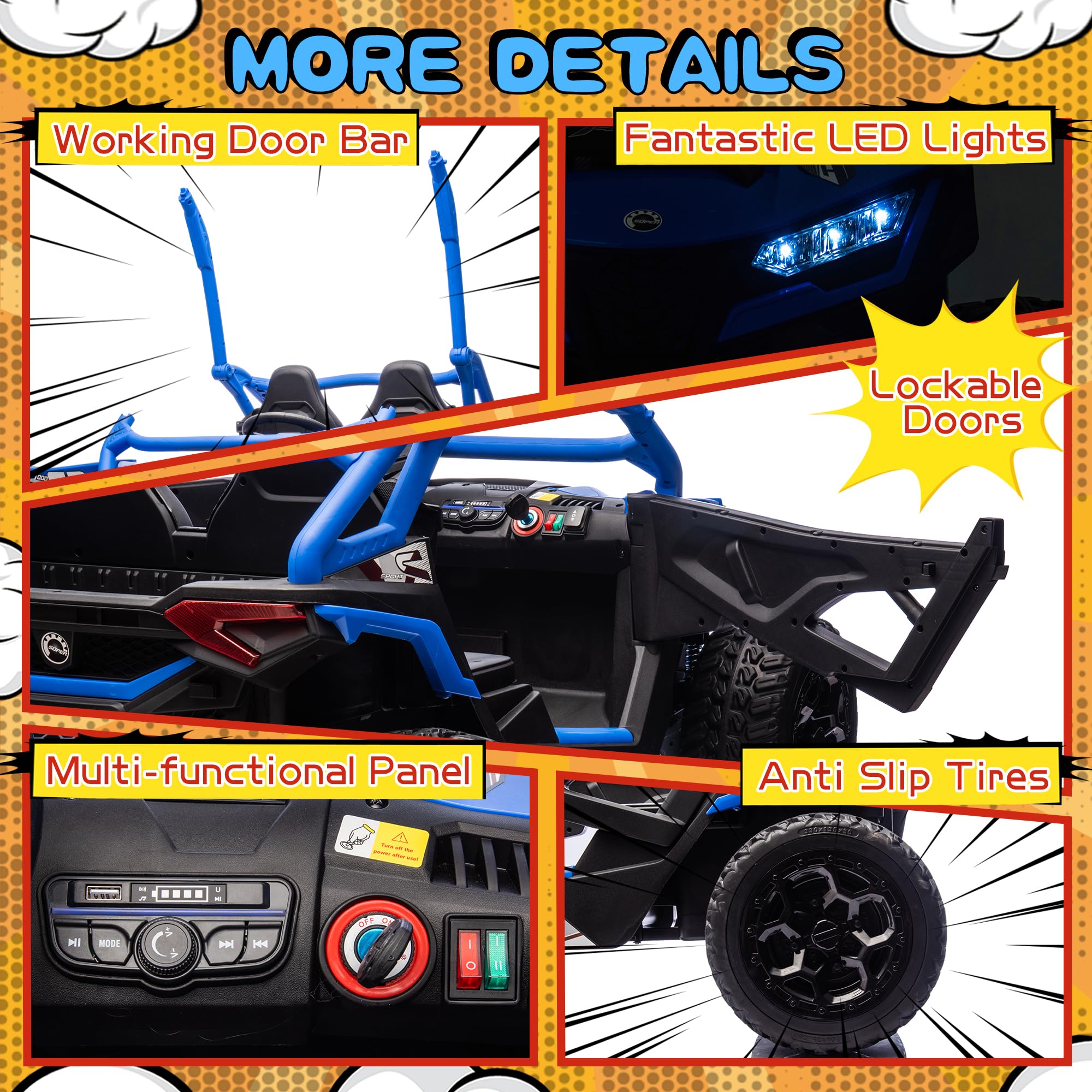 24V Dual Motor Ride-On Car for Kids