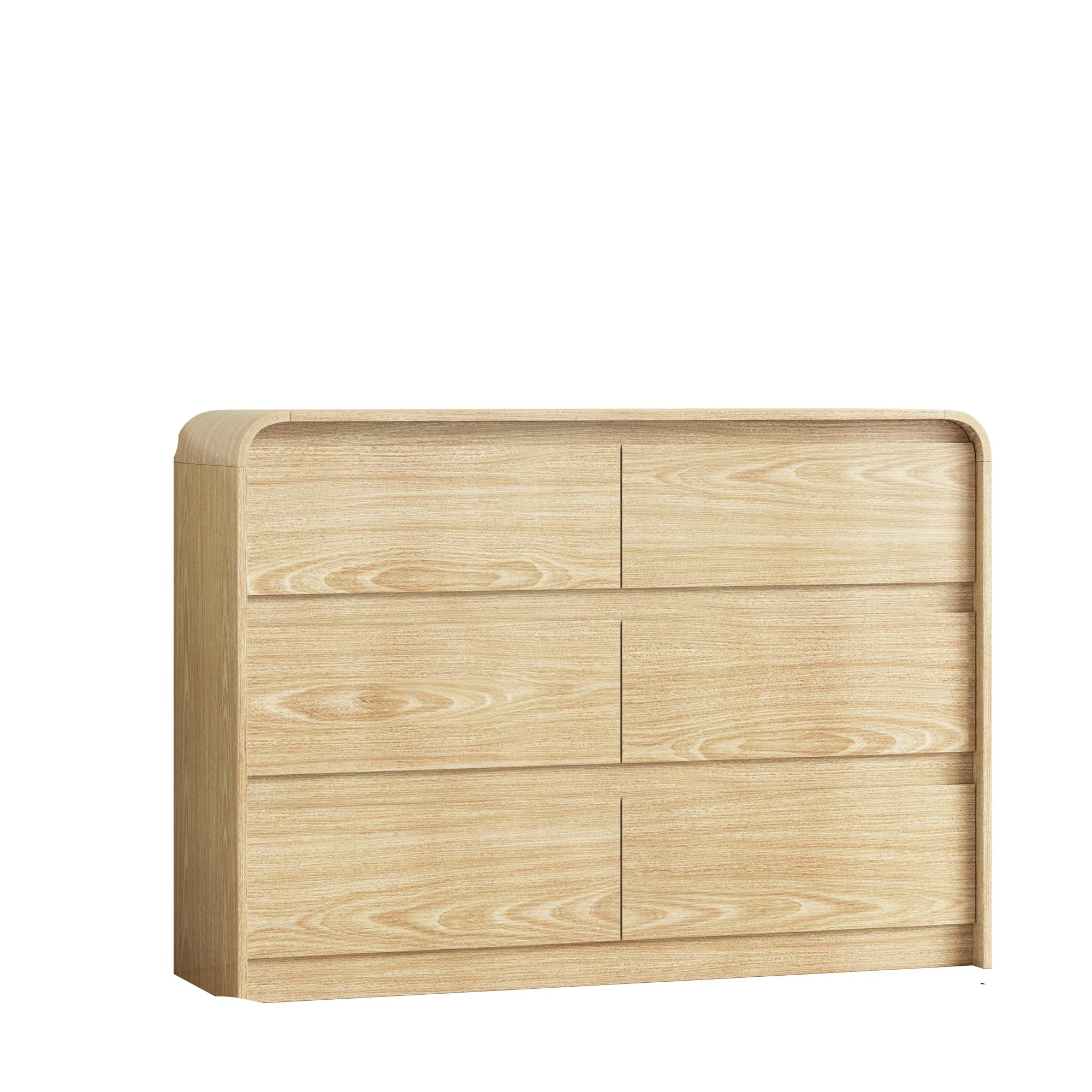 Modern Dresser 6 Large Storage Drawers for Clothes Organizer
