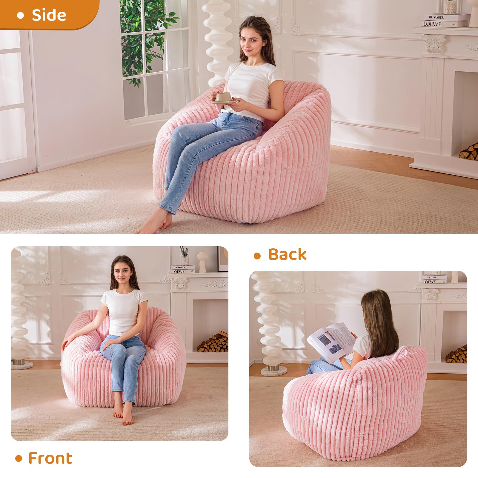 Giant Bean Bag Chair for Adults and Kids