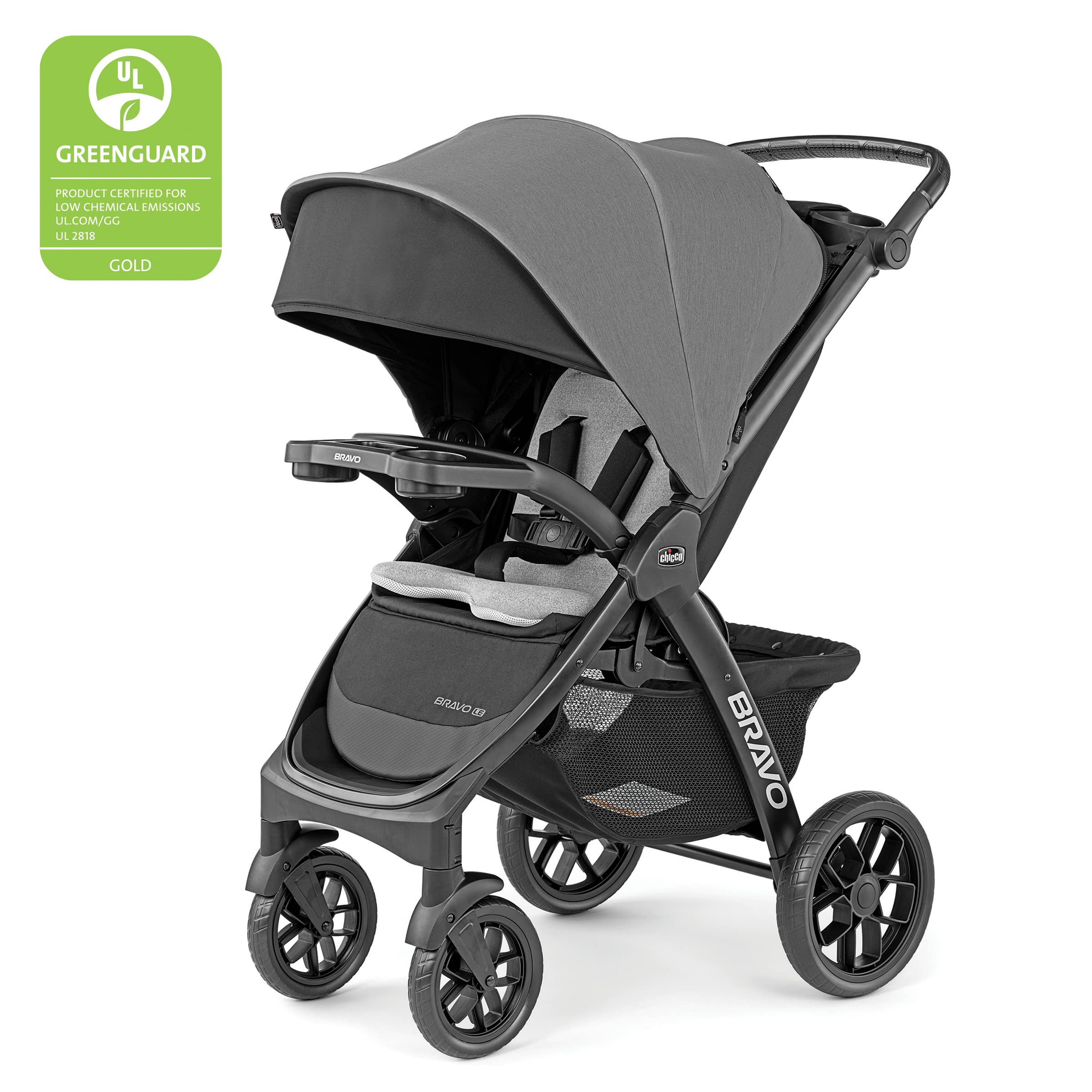 Bravo LE ClearTex Quick-Fold Stroller - Pewter | Grey