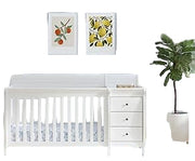 Kalani 4-in-1 Convertible Baby Crib & Changing Table