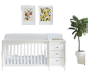Kalani 4-in-1 Convertible Baby Crib & Changing Table