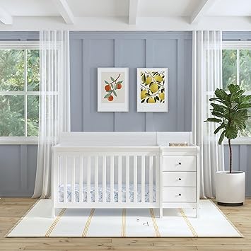 Kalani 4-in-1 Convertible Baby Crib & Changing Table
