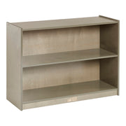 2-Shelf Mobile Storage Cabinet, Classroom Furniture, Grey Wash