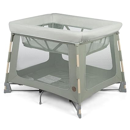 Swift Baby Playpen with Mat, Baby Play Yards, Pack and Play with Bassinet