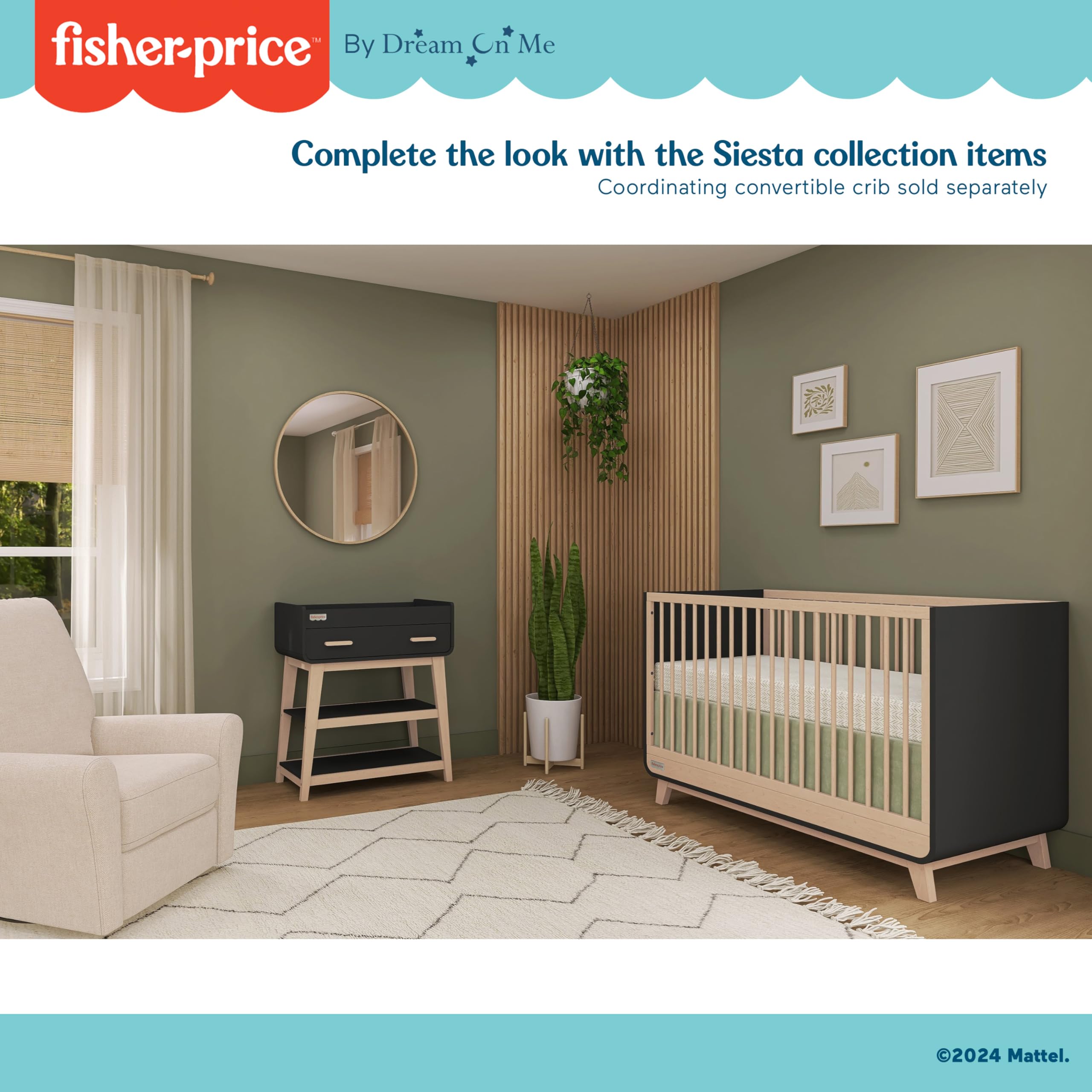 Baby Changing Table with Storage Drawer and Shelves