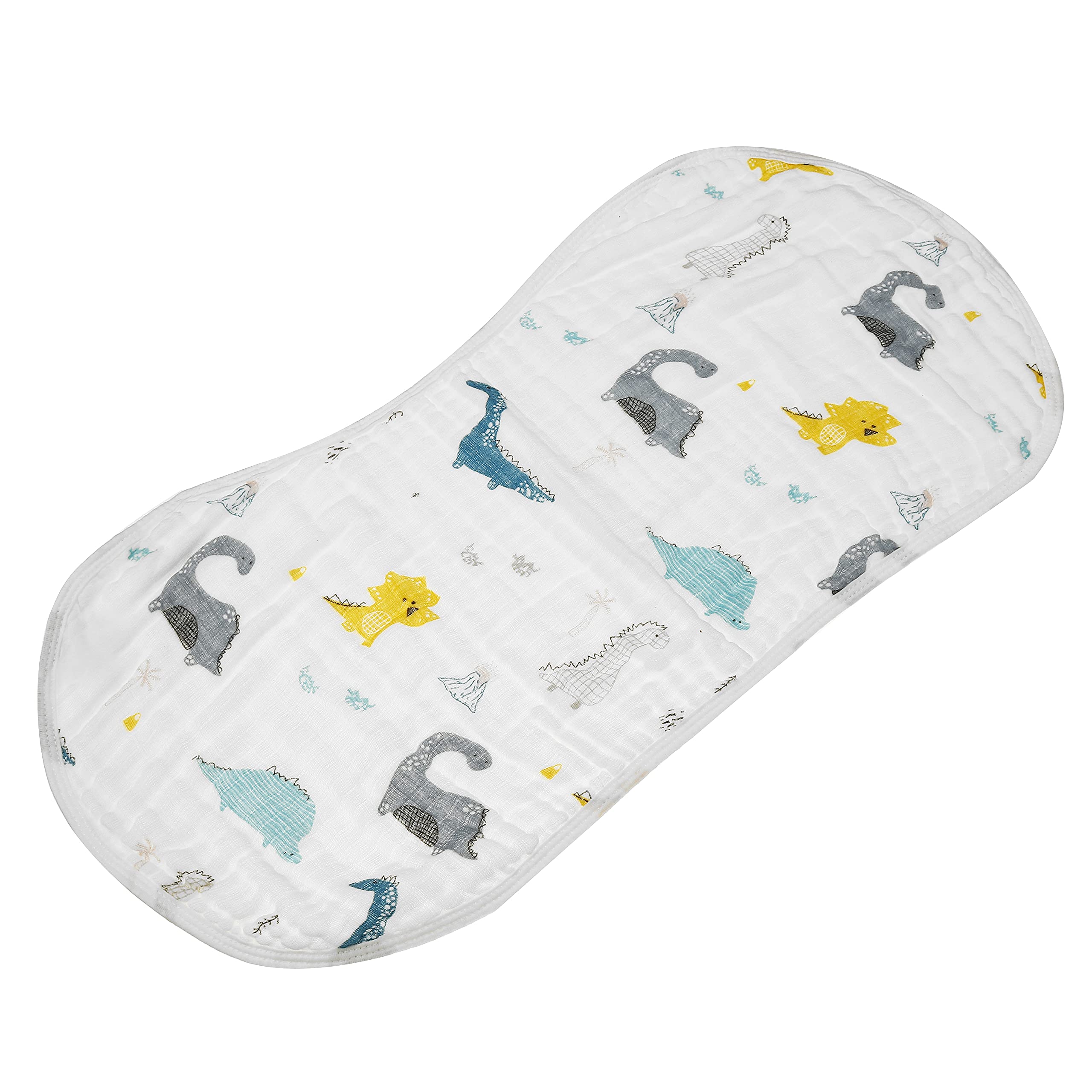Muslin Burp Cloths Baby Burping Bibs 100% Organic Cotton 5-Pack Large