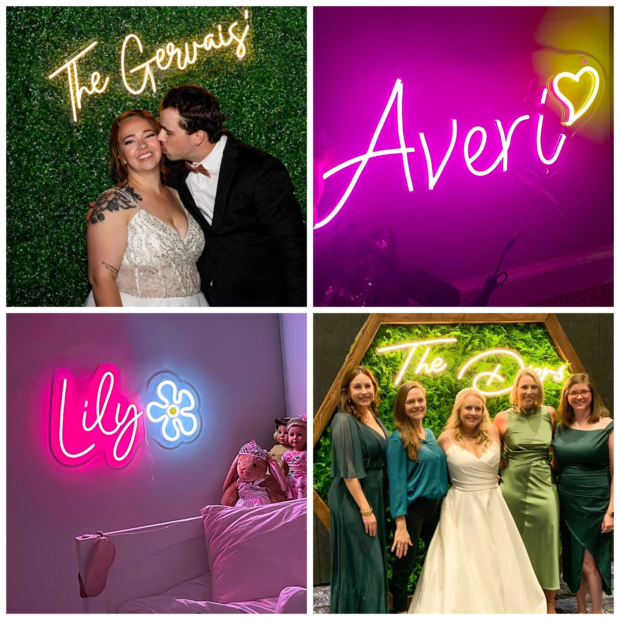 Neon Signs Led Neon Signs Light for Bedroom Wedding Birthday Party